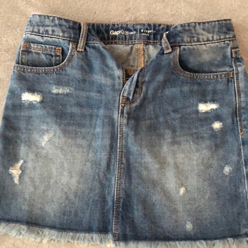 Kids Girls Gap jean mini skirt